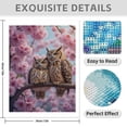 thumbnail image 3 of Diamond Art Kit for Adults, Owls In Cherry Blossom Branch Diamond Painting for Adults Beginners, DIY Diamond Art Painting Kits, 5D Diamond Painting Crafts for Home Decor 12x16 Frameless, 3 of 7