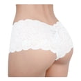 thumbnail image 4 of Bóxer Secret Treasures para Mujer, Blanco Casual Encaje Talla G, 4 of 4