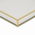 thumbnail image 6 of Veldra Gold Square Fluted Glass Tray, 6 of 7