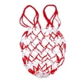 thumbnail image 1 of koolsoo Cord Mesh Equipment Bag White Red, 1 of 9