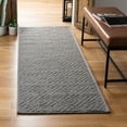 thumbnail image 2 of SAFAVIEH Natural Fiber Cinaed Bordered Runner Rug, Light Grey/Grey, 2'6" x 14', 2 of 10
