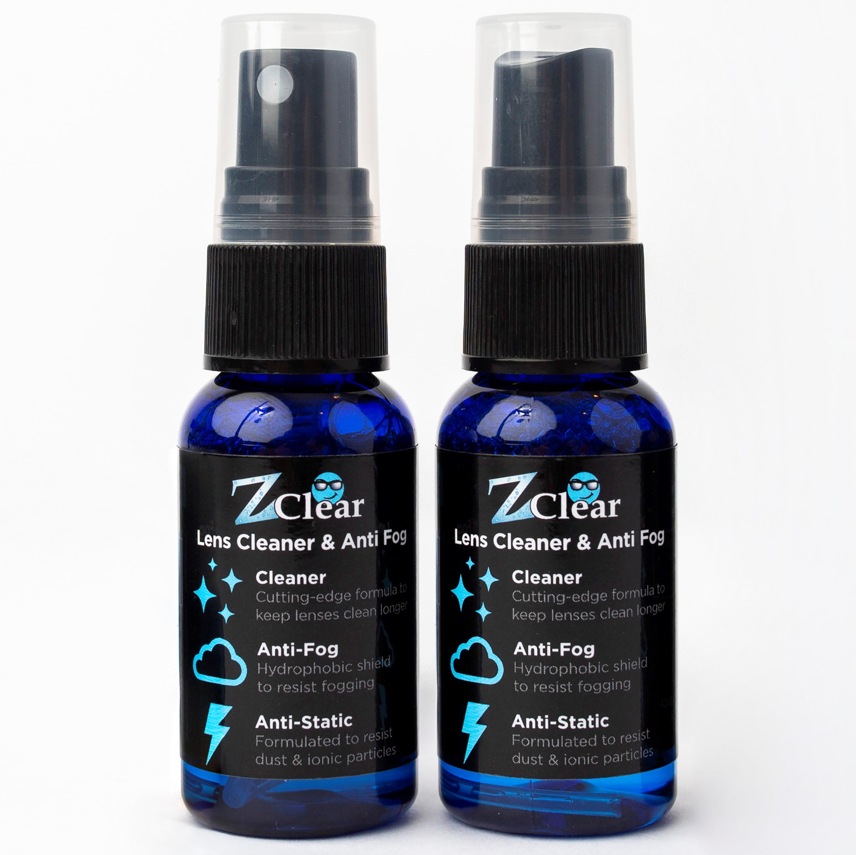 Z Clear Lens Cleaner & AntiFog 1 oz Spray (2pack) Stays Cleaner for