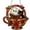 A001- Clear A, variant on Stained Glass Suncatcher Hanging Halloween Decorations 12 Inch Cute Ghost Decor Fall Wall Decor Spooky Halloween Decorations for Home Indoor Autumn Themed Hanging Window Decor, 1