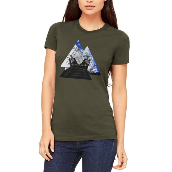 Viking Odin Valknut Huginn Muninnn Ravens Juniors Soft T Shirt