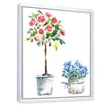 thumbnail image 3 of Designart 'Red and Blue Houseplants' Traditional Framed Canvas Wall Art Print, 3 of 5