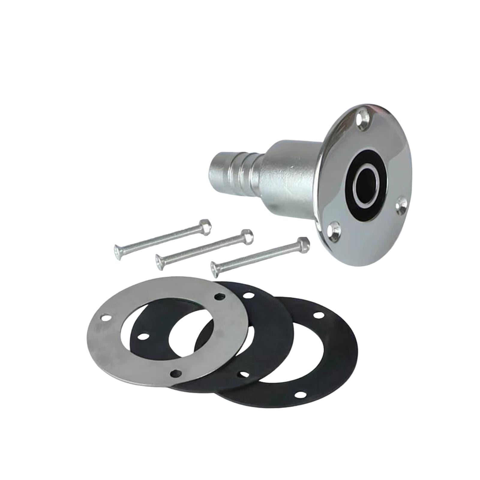 LEQMG Stainless Steel Thru-Hull Exhaust Skin - Fits 24mm/0.94" Pipe, For Boats, RVs & Diesel Heaters (Upgraded)