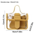 thumbnail image 4 of Bolso Hombro Mujer Jelly Pequeño Casual Señoras Bandolera () Amarillo, 4 of 7