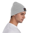 thumbnail image 6 of XMXT Winter Casual Beanie Hats for Men Women, Happy Halloween Alphabet Unisex Adult Cap Warm Daily Knit Hat Skull Caps, Gray, 6 of 9