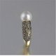 thumbnail image 4 of KAIYANG pieza de anillo de perlas huecas con incrustaciones vintage de perlas de imitación para mujer, tamaño 5, 4 of 5