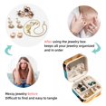 thumbnail image 4 of Corgi Travel Portable Square Jewelry Organizer with Ring, Earring, Necklace, and Bracelet Storage - Suitable for Girls and Women, 4 of 6
