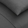 thumbnail image 6 of Mellanni Jersey Sheet Set 3 Piece 100% Cotton Deep Pocket Bed Sheets and Pillowcase, Twin, Dark Gray Heather, 6 of 9