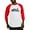 Red/White, variant on CafePress - Locomotive (Blue) Baseball Jersey - Cotton Baseball Jersey, 3/4 Raglan Sleeve Shirt