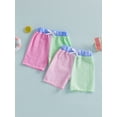 thumbnail image 3 of BemeyourBBs Toddler Baby Boy Seersucker Swim Trunks Striped Pants Gingham Summer Beach Shorts Kids Boys Elastic Waist Summer Casual Short Pants Bottoms, 3 of 9