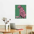 thumbnail image 3 of ARISTURING  Cheetah Poster - Pink Cheetah Print - Leopard Art - Pop Art - Gift for Men, Women &amp; Animal Lover - Minimal Decor for Bedroom, Living Room, Kid's Room or Nursery, 3 of 5