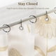 thumbnail image 3 of Shower Curtain Rings, Shower Curtain Rings Rust Proof, Gold, 3 of 5