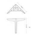 thumbnail image 4 of Furniture Legs,Legs for Furniture Set Of 4,Sofa Legs Support Foot Hardware 12cm, 4 of 8