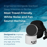 Adaptive Sound Technologies LectroFan Micro2 & Carrying Case for LectroFan Micro2 - Portable Bluetooth Speaker - Compact Sound Machine for Travel - White Sound Machine & Black Case