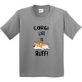 thumbnail image 3 of Inktastic Corgi Life is Rough Youth T-Shirt, 3 of 5