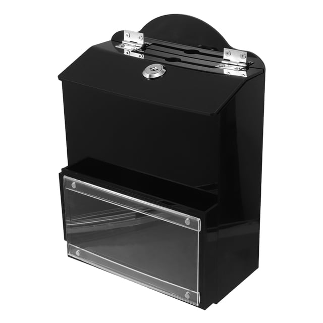 Luxshiny Caja De Votación Acrílica Con Y Para Donaciones Seguras Y Recaudación De Fondos