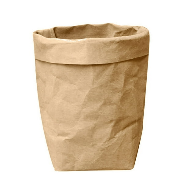 Macetas para Plantas Bolsas de Compras Reutilizables Bolsa de Papel Kraft Lavable, Maceta de Flores de Plantas, Bolsa de Almacenamiento Multifuncional para el Hogar para Reutilizar Bolsas de Papel Kra
