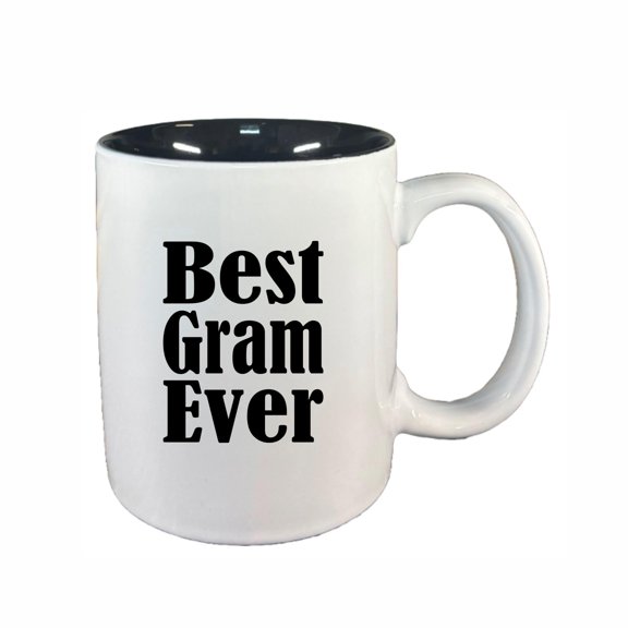 Gram Coffee Mugs, Best Gram Ever 11oz Ceramic Coffee Cup Teacup with Handle, Funny Birthday Gifts