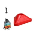 thumbnail image 2 of Lipstore 10Pcs Triangle Soccer Cones for Training Football Field Marking Portable Agility Red, 2 of 8