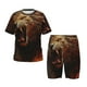 thumbnail image 1 of Fotbe Cool Flame Lion A Pijama Estampada de 2 Piezas para Niños – Ropa de Dormir de Manga Corta Cómoda para Niños y Niñas, Camiseta y Shorts de Algodón-3X-Large, 1 of 6