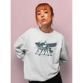 thumbnail image 2 of Dream Big Unicorn Design Sweatshirt Women - Women Sweatshirt, White, Medium, 2 of 4