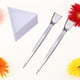 thumbnail image 5 of Juego de 22 piezas de herramientas profesionales para joyería artesanal: bandejas triangulares, pinzas y pala para cuentas de diamantes. Ideal para la creación de bisutería., 5 of 7