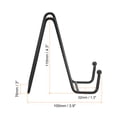 thumbnail image 2 of Unique Bargains 3Pack 4.3Inch Plate Stand for Display Iron Easel Plate Holder for Photo Black, 2 of 5