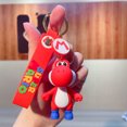 thumbnail image 3 of Llavero con forma de muñeco Kawaii de Super Mario Bros, figuras de anime de dinosaurio verde Yoshi, juguetes de dibujos animados, mochilas escolares, colgantes, regalos para estudiantes y niños, 3 of 5