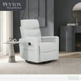 thumbnail image 2 of Evolur Peyton Manual Recline Glider with Full 360-Degree Swivel, Fog Grey, 2 of 14