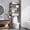 Black Rack-black Shelves, variant on Over-The-Toilet Storage Rack 4-Tier,Bathroom Organizer Shelf Over Toilet,Adjustable Wooden Shelves and Basket,Freestanding Above Toilet Shelf,Space Saver for Rooms(Black Rack-Rustic Brown Shelves)