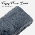 thumbnail image 3 of TOPTIE 2 Pcs Ear Muffs Headbands for Winter Women, Burgundy Knit Thick Ear Warmers Fleece Headband Lined Furry Cable Head Wrap, 3 of 6