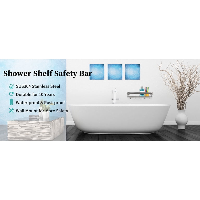Moen Stainless Steel 18-Inch Grab Bar For Bathroom Safety - ADA Compliant With Concealed Mounting