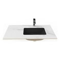 thumbnail image 1 of Castello USA Cassandra 36" Ceramic Porcelain Vanity Top with Black Right Basin, 1 of 6