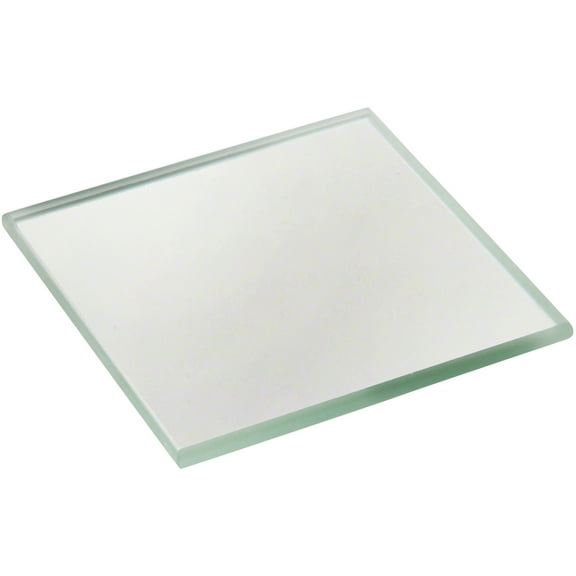 Plymor 2" Square, 3mm Thick Non-Beveled Glass Mirror, Pack of 12