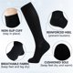 thumbnail image 4 of Calcetines de compresión +MD de 15 a 20 mm Hg para mujeres y hombres (4 pares), 4 of 6