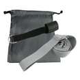 thumbnail image 2 of Puerta de Camilla para piernas Correa Danza Yoga Flexibilidad Estirar cinturón y bolsa de transporte - gris Baoblaze Correa elástica de la puerta, 2 of 8