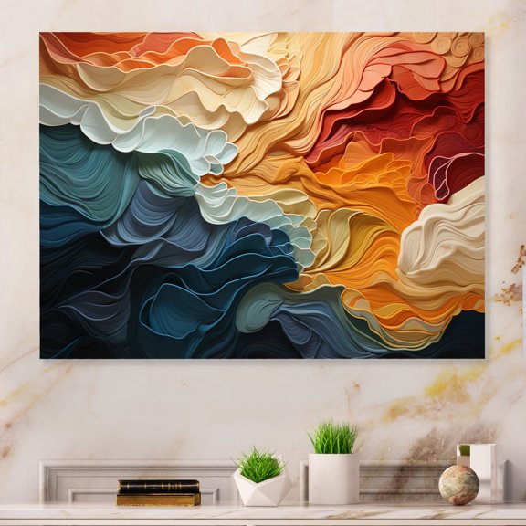 Designart "Organic Forms of Biomorphism V" Modern Metal Art Print