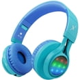 thumbnail image 2 of Auriculares Bluetooth Riwbox WT-7S Estéreo Plegables Inalámbricos Rosa Púrpura, 2 of 3