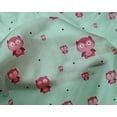 thumbnail image 4 of oneOone Silk Tabby Fabric Dot & Cartoon Owl Bird Decor Fabric Printed BTY 42 Inch Wide, 4 of 4