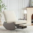 thumbnail image 2 of Pouseayar Rocking Chair Recliner with Adjustable Backrest&Footrest Upholstered Soft Resting for Living Room Bedroom, 2 of 18