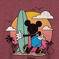 thumbnail image 3 of Disney - Mickey & Friends - Mickey Surfing After Sunset - Women's Lightweight French Terry Long Sleeve Shirt, 3 of 5