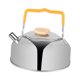 thumbnail image 4 of Hervidor de agua de 1L para acampar, tetera, tetera, cafetera, tetera con mango antiescaldado, tetera ligera para barbacoa, montañismo, fogata Sunnimix Hervidor de agua al aire libre, 4 of 8