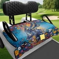 thumbnail image 4 of chaqlin Deer Floral Art Print Golf Cart Seat Covers with Pockets, Fit for Sports Club Car Golf Cart Suitable for EZGO Yamaha, 4 of 8