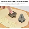 thumbnail image 4 of TERGAYEE - Juego de cortadores de galletas navideños, molde para hornear con émbolo 3D, cortadores de galletas navideños para hornear, moldes para galletas navideñas, 4 of 7