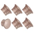 thumbnail image 1 of Extremos de varilla de cortina Uxcell, 6Pcs tapa de cabeza de riel de cortina de plástico, se adapta a varillas de 26-28mm, oro rosa, 1 of 6