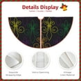 thumbnail image 3 of Disketp Mardi Gras Carnival Christmas Tree Skirt, Christmas Tree Decorations, Christmas Decor, Tree Mat Decoration(30-48IN)-30", 3 of 6
