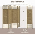 thumbnail image 4 of HOMCOM 5.6ft Folding Room Divider, Freestanding Privacy Screen for Bedroom, 4 of 10
